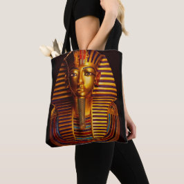 Ancient Egyptisch koning Tutankhamun Gold Burial M Tote Bag