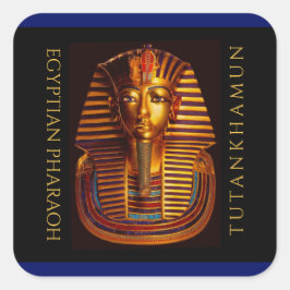Ancient Egyptisch koning Tutankhamun Gold Burial M Vierkante Sticker