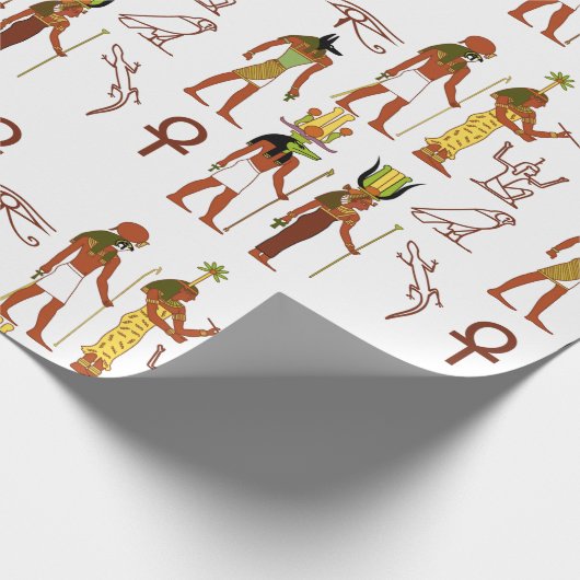 Ancient Egyptisch Pantheon Cadeaupapier (Hoek)