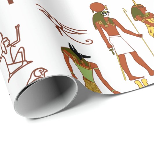 Ancient Egyptisch Pantheon Cadeaupapier (Rol Hoek)