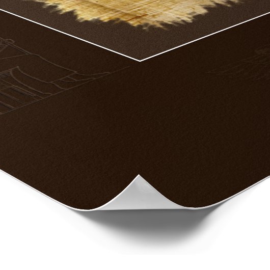 Ancient Egyptisch Stela Art Poster (Hoek)