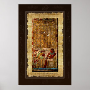 Ancient Egyptisch Stela Art Poster