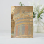 Ancient Egyptisch Temple Flat Wenskaart Kaart (Staand voorkant)