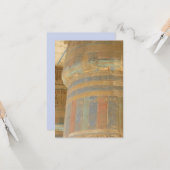 Ancient Egyptisch Temple Flat Wenskaart Kaart (Voorkant / Achterkant in situ)