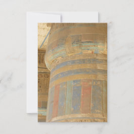 Ancient Egyptisch Temple Flat Wenskaart Kaart