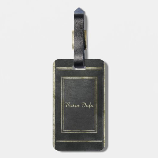 Ancient Eldritch Victoriaans Bagagelabel (Achterkant verticaal)