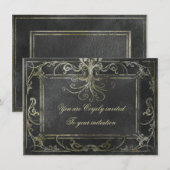 Ancient Eldritch Victoriaans (goud en zwart) Kaart (Voorkant / Achterkant)