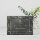 Ancient Eldritch Victoriaans (goud en zwart) Kaart (Staand voorkant)