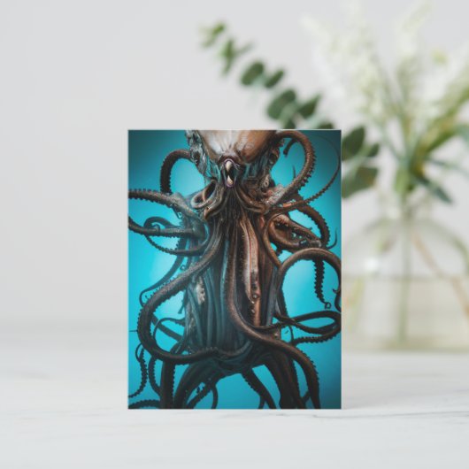 Ancient Eldtich Deep Ocean Horror Briefkaart (Staand voorkant)