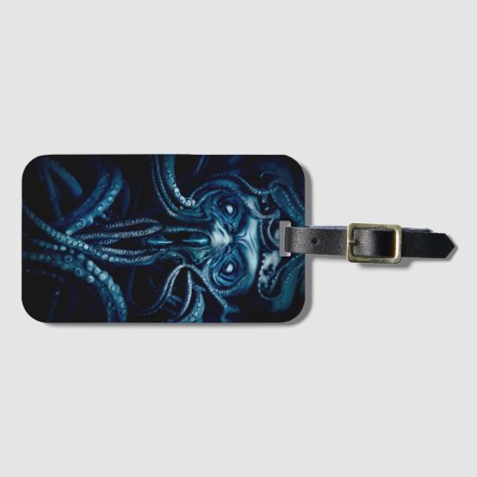 Ancient Eldtich Horror: Deep Ocean Kraken Bagagelabel (Voorkant (horizontaal))