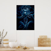 Ancient Eldtich Horror: Deep Ocean Kraken Poster (Keuken)