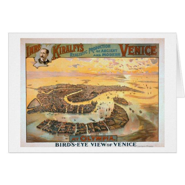 Ancient en modern Venetië op het Uitzicht van Olym (Voorkant Horizontaal)