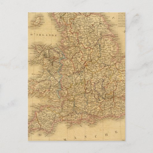Ancient Engels overzicht Briefkaart (Voorkant)