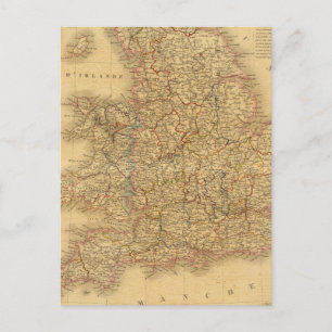 Ancient Engels overzicht Briefkaart