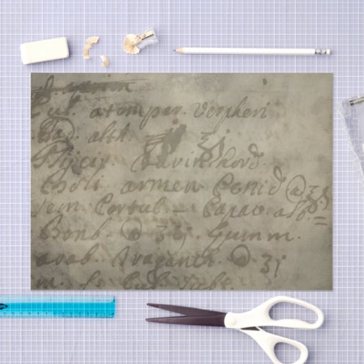 Ancient faded parketpapier tijdschrift tissuepapier (Craft)