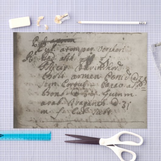 Ancient faded parketpapier tijdschrift tissuepapier (Craft)