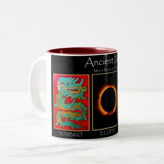 Ancient Fire Micro Roast Tweekleurige Koffiemok (Voorkant links)