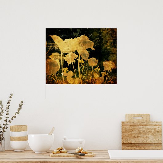 Ancient florale chaos poster (Keuken)