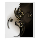 "Ancient Flower", glanzend Poster (Voorkant)