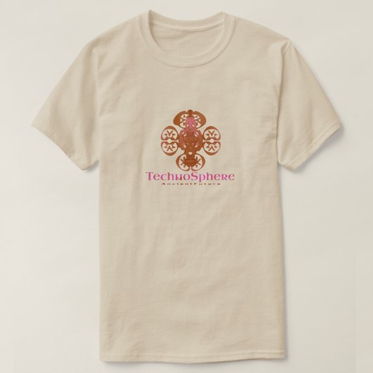 Ancient Future Artefact / v005 sinaasappel T-shirt (Design voorkant)