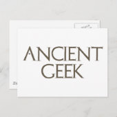 Ancient Geek Briefkaart (Voorkant / Achterkant)