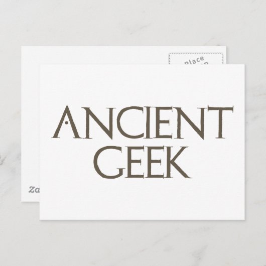 Ancient Geek Briefkaart (Voorkant / Achterkant)