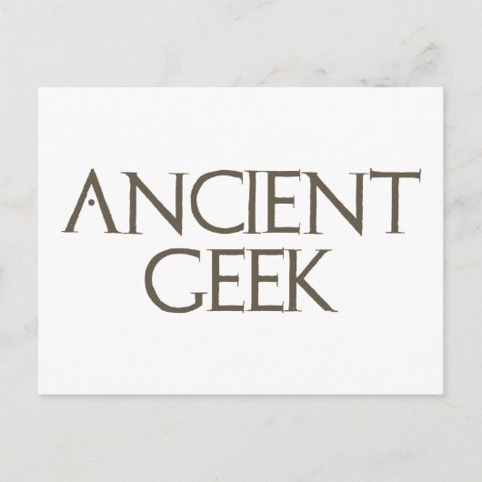 Ancient Geek Briefkaart (Voorkant)