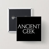 Ancient Geek Vierkante Button 5,1 Cm (Voorkant /achterkant)