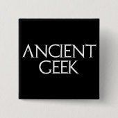Ancient Geek Vierkante Button 5,1 Cm (Voorkant)