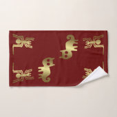 Ancient Geoglyphs Spin and Gold Cat Bad Handdoek (Handdoek)