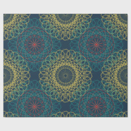 Ancient geometrisch mandalontwerp cadeaupapier