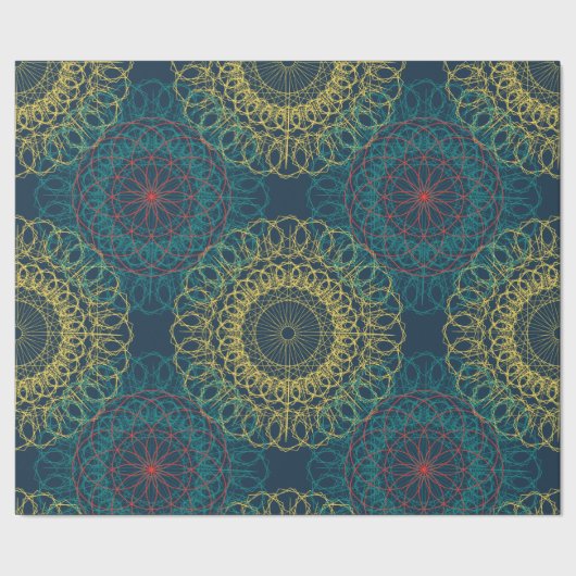 Ancient geometrisch mandalontwerp cadeaupapier (Zoom)