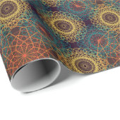 Ancient geometrisch mandalontwerp cadeaupapier (Rol Hoek)