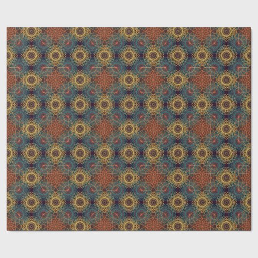 Ancient geometrisch mandalontwerp cadeaupapier (Zoom)