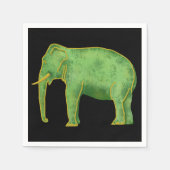 Ancient Gold en Jade Elephant Servetten (Voorkant)