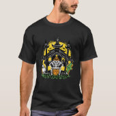 Ancient graveyard skelet scary crepy t-shirt (Voorkant)