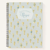 Ancient Greece Dusty Blue White Vases Recipe Notitieboek (Voorkant)