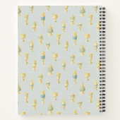 Ancient Greece Dusty Blue White Vases Recipe Notitieboek (Achterkant)