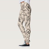 Ancient Greece Line Art Pattern Leggings (Links)