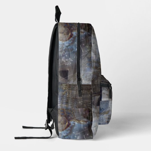 Ancient Greece Music Staff Classic Bedrukte Rugzak (Links)