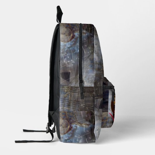 Ancient Greece Muziek Personeel Sterren Bedrukte Rugzak (Links)