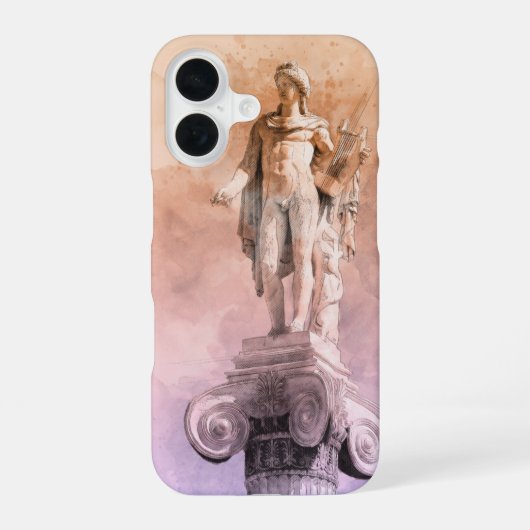 Ancient Greek Apollo Statue – Classical Mythology iPhone 16 Hoesje (Achterkant)