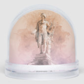 Ancient Greek Apollo Statue Snow Globe – Classical Sneeuwbol (Voorkant)