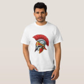 Ancient Greek Corinthian helmet T-shirt (Voorkant volledig)