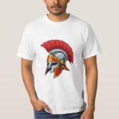 Ancient Greek Corinthian helmet T-shirt (Voorkant)