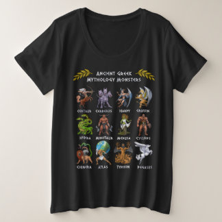 Ancient Greek Mythology Monsters Grote Maat T-shirt