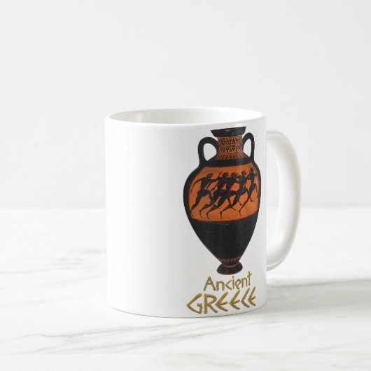 Ancient Greek Pottery Koffiemok (Voorkant rechts)