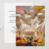 Ancient Greek Statue “Another Year Older” Kaart (Voorkant / Achterkant)