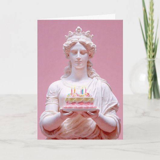 Ancient Greek Statue Funny Birthday Card Kaart (Voorkant)