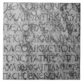 Ancient Greek Typography Photo Tegeltje (Voorkant)